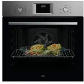AEG 5000 SurroundCook / Einbaubackofen / Aqua-Reinigungsfunktion / Edelstahl mit Antifingerprint NBU5A20SM