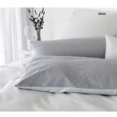 Elegante Soft-Flanell Bettwäsche Tender - 135x200 cm + 40x80 cmsilver