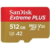 SanDisk Elite Extreme PLUS UHS-I, Micro-SDXC Speicherkarte, 512 GB, 200 MB/s