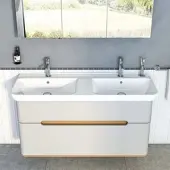 Vitra 5949B003-0001 Doppelwaschtisch Sento 1300 x 480 mm