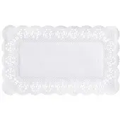 Papstar 2000 Spitzenpapiere eckig 30 cm x 18 cm weiss