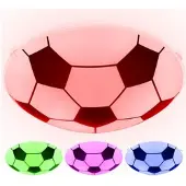 Globo Kinder Decken Lampe DIMMBAR Fußball Glas Leuchte FERNBEDIENUNG im Set inkl. RGB LED Leuchtmittel