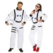 Buttinette Kostüm "Astronaut", weiß, unisex
