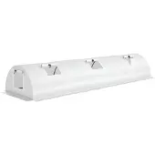 Outsunny - Gewächshaus - 300Lx80Wx45Hcm - Weiß