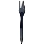 Daybays 2000 Stk. Plastikgabel Mehrweg 18 cm Plastik Schwarz Spülmaschinenbeständi