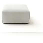 KAWOLA Hocker RANI Polsterhocker Feincord silber