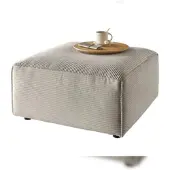 KAWOLA POLSTERHOCKER RANI Steingrau Cord