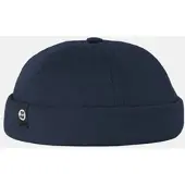 HANSEHELD Docker Cap Baumwolle Blau Kurz Flach Fischermütze