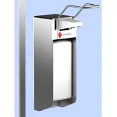 CleanSV Desinfektionsspender Seifenspender 1000 ml Edelstahlgehäuse mit langem Hebel und abnehmbare Pumpe