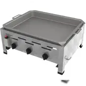 ChattenGlut Professional Gastrobräter 3-flammig Tischgerät 10,8kW und Pfanne