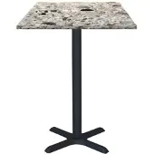 Restootab - Stehtisch Dina 60x60cm Dekor Terrazzo Cepp