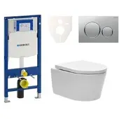 SAT Geberit Wand-WC Set für Vorwandmontage + Brevis WC SIKOGES3W42