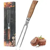 Wakoli Edib Pro Damast Tranchiergabel I 18cm Klinge I Pakkaholzgriff