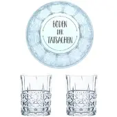 Nachtmann Whiskyglas mit Gravur Boden der Tatsachen, 2er Set