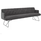 KAWOLA ESSZIMMERBANK CHARME Grau Cord
