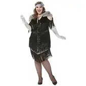 Buttinette Charleston-Kostüm "Lady Noir" für Damen