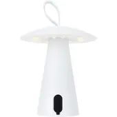Wellhome - Weiße wiederaufladbare Tischlampe Ø15x17cm