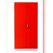 Proregal Garderobenspind Seal | HxBxT 195x92x42 cm | Grau-Rot