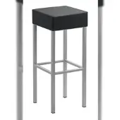 Mayer Barstuhl Sitzmöbel 1123 34 x 34 x 82 cm Stahl perlsilber/anthrazit
