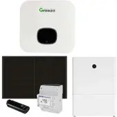 Growatt 5kWp PV Komplettanlage mit Glas Glas Modulen und 10kWh Speicher