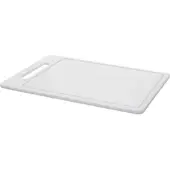 Eva Tranchierbrett mit Rille PE weiss 40x30x1 cm