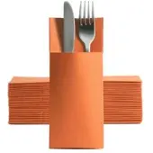 Ornamensa Softpoint 50 Besteckservietten Bestecktaschen orange