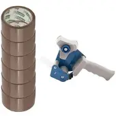 D.Rect Packbandabroller 800182, bis 50mm x 50m Packbänder, inkl. 6 Rollen