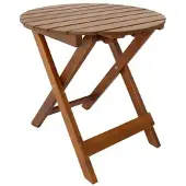 Prestige Home Living Outdoor Gartentisch rund Ø 46 x 45 cm Massivholz Akazie