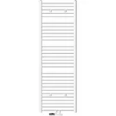 LuxeBath Badheizkörper Mittelanschluss 600 x 1800 mm Weiß gerade mit Thermostat und Anschlussgarnitur Eck Wand Weiß - Heizkörper, ohne Heizstab