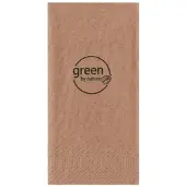 VEPATIM 500x Servietten natur 2-lagig 1/8 Falz 33x33cm kompostierbar