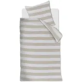 Rivièra Maison Baumwoll- Bettwäsche-Garnitur Striped Farbe Sand Größe 155x220+80x80