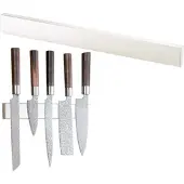 Rosenstein & Söhne Durchgehende Magnet-Messerleiste aus gebürstetem Edelstahl, 45 cm