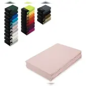 EXKLUSIV HEIMTEXTIL Doppelpack Jersey Spannbettlaken 200 x 220 cm Rosa
