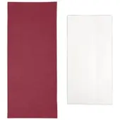 Monouso - Bestecktaschen mit Servietten Bordeaux 11x25cm (100 Stück)