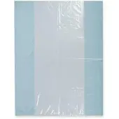 Hygostar Seitenfaltenbeutel Kunststoff, 800x650x150mm, blau-transparent, 25my, 500 Stück