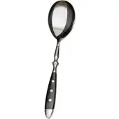 Gräwe Servierlöffel Nürnberg, Edelstahl 18/10, 21,5 cm, geschmiedet, silber / schwarz