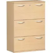 Geramöbel Hängeregisterschrank Pro, Holz, 2-bahnig, 3 Schübe, buche