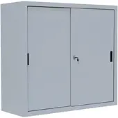 Steelboxx Lüllmann Schiebetürenschrank, 3 OH, 1090 x 1200 x 450 mm, lichtgrau
