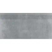 Rako Rebel Treppenfliese dunkelgrau 30x60 cm matt DCPSE742.1