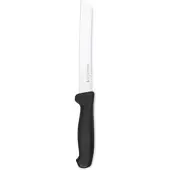 Mundial , Brotmesser, (7821-8), 20.32CM, Schwarzer Griff, Rostfreier Stahl