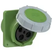 Pce 444-10 CEE-Anbausteckdose schräg (120x130) 125A 4p 10h IP67 POWER TWIST 44410