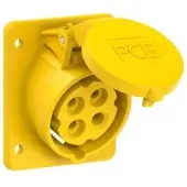 Pce 414-4f87 CEE-Anbausteckdose schräg (75x85mm) 16A 4p 4h IP44/IP54 4144f87