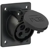 Pce 413-7 CEE-Anbausteckdose schräg (70x85mm) 16A 3p 7h IP44/IP54 4137