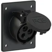 Pce 413-7f8 CEE-Anbausteckdose schräg (80x97mm) 16A 3p 7h IP44/IP54 4137f8