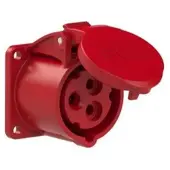 Pce 313-9f5 CEE-Anbausteckdose gerade (55x55mm) 16A 3p 9h IP44/IP54 3139f5