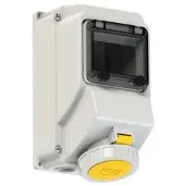 Pce 751523-4 CEE-Wandsteckdose mit Fenster 16A 5p 4h IP67 7515234
