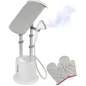 Sichler Haushaltsgeräte 2in1-Mini-Bügelstation und Dampfglätter mit Bügelbrett, 2.280 Watt