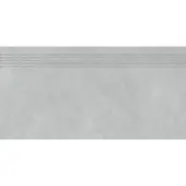Rako Extra Treppenfliese hellgrau 30x60 cm Relief DCPSR723.1