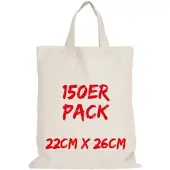 TEXXILLA Apothekertasche Mehrpack mit zwei kurzen Henkeln, Natur, natur