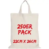 TEXXILLA Apothekertasche Mehrpack mit zwei kurzen Henkeln, Natur, natur